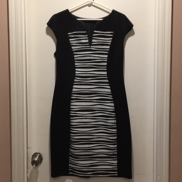 black dress slimming effect